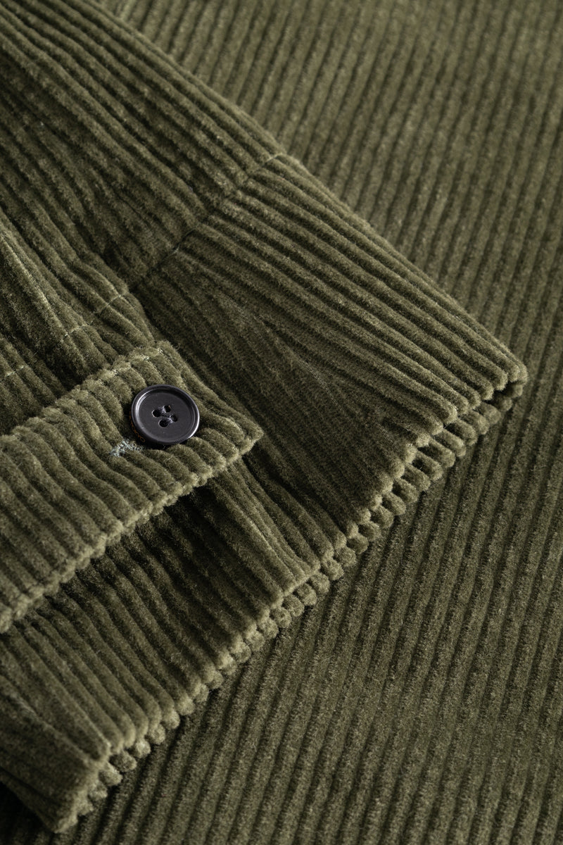 Rue de Tokyo CHARLES HEAVY CORDUROY JACKETS MOSS GREEN