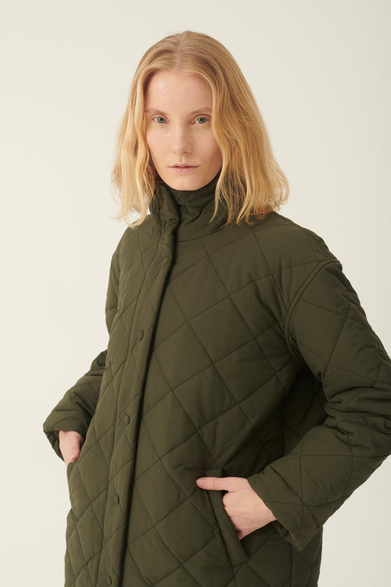 Rue de Tokyo CHIEKO PADDED TECH JACKETS PINE GREEN