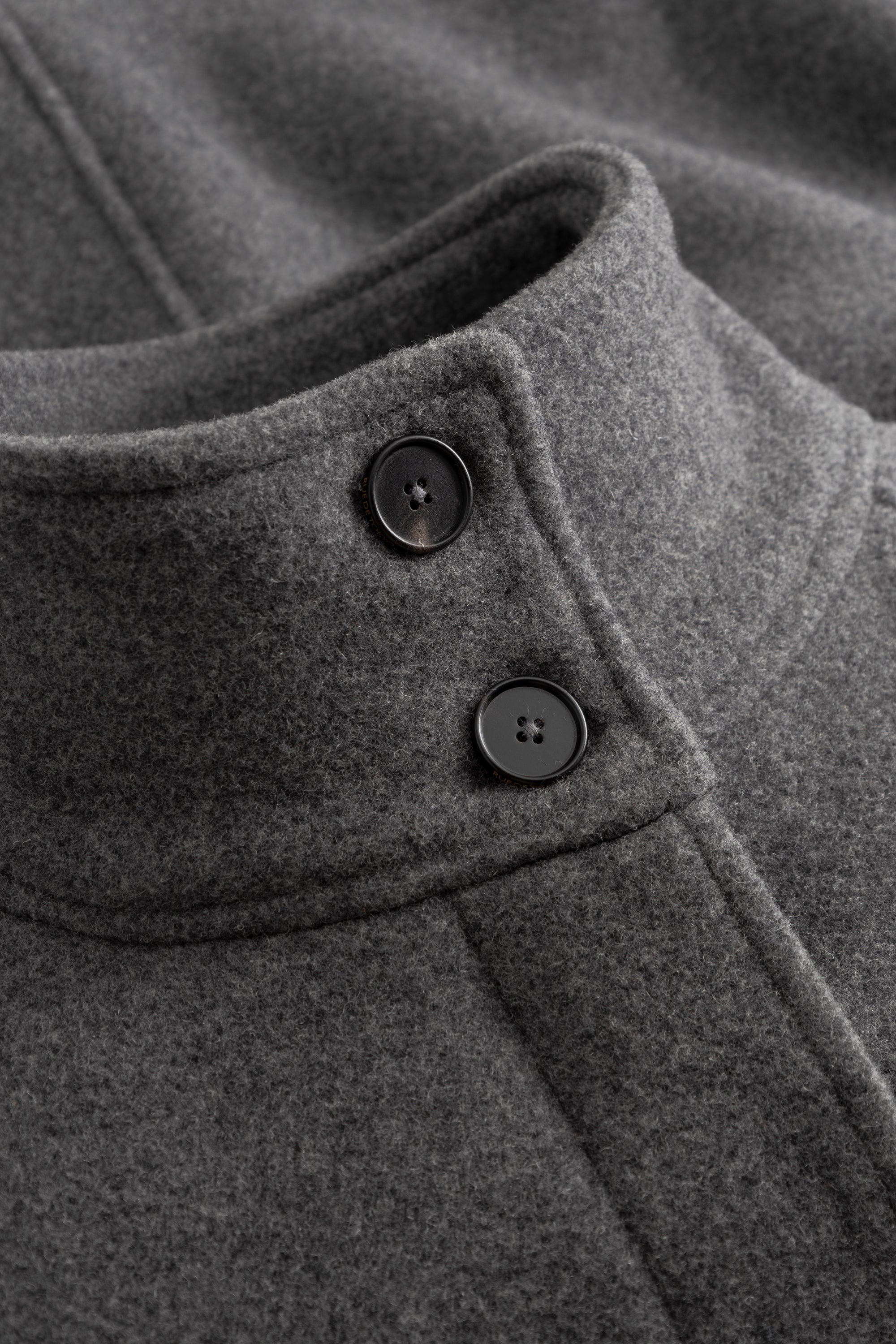 Rue de Tokyo CHIKA HEAVY WOOL Coats GREY MELANGE