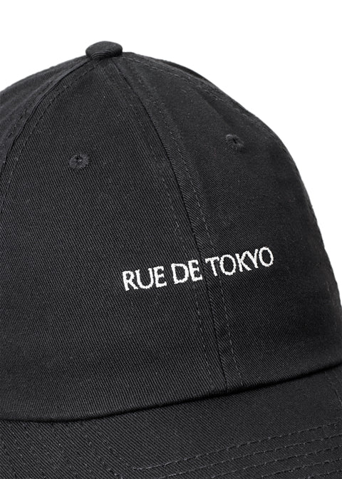 CHINO COTTON TWILL CAP - BLACK