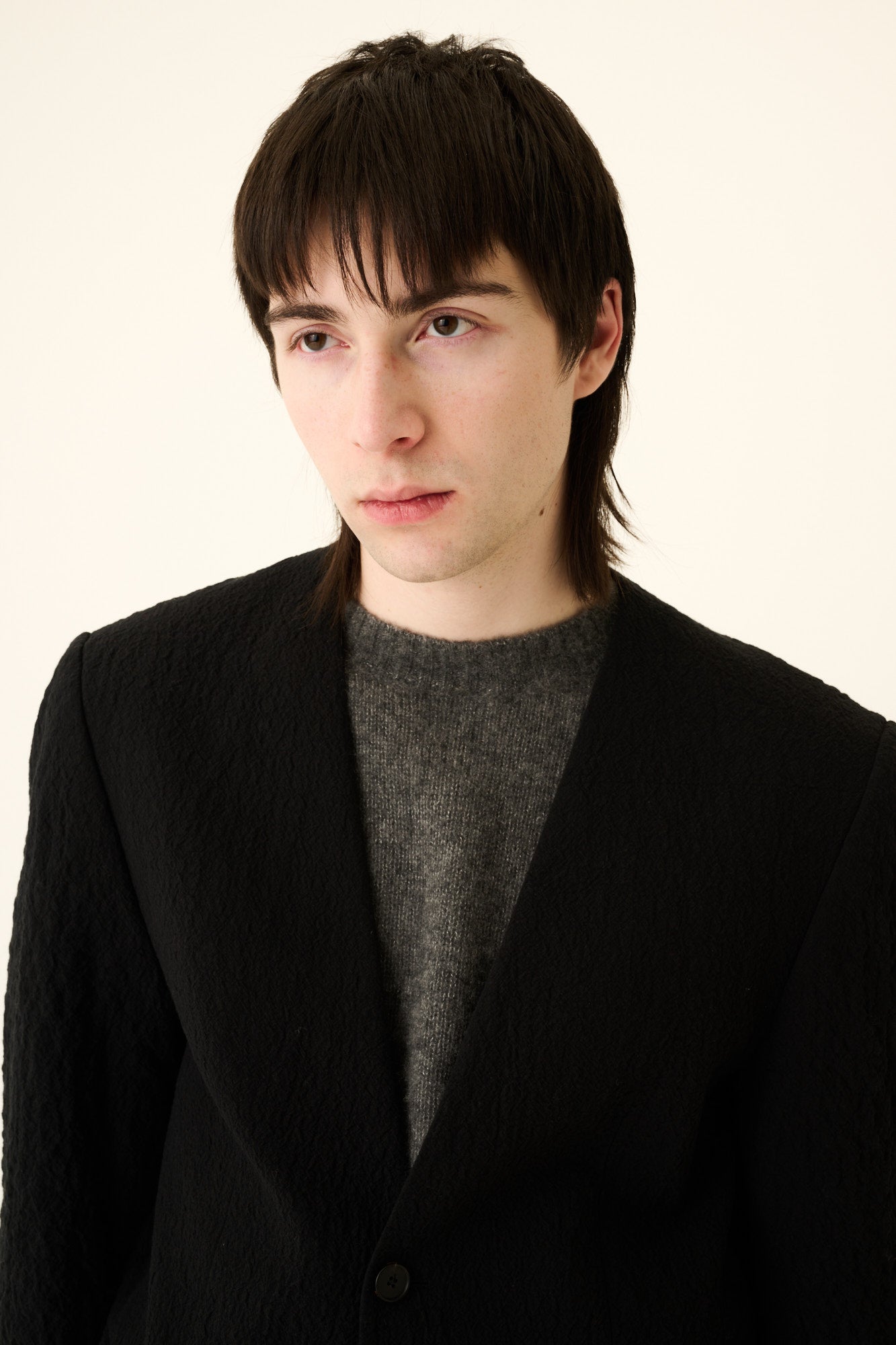 Rue de Tokyo CHOUJI CRUSHED COTTON Jackets BLACK