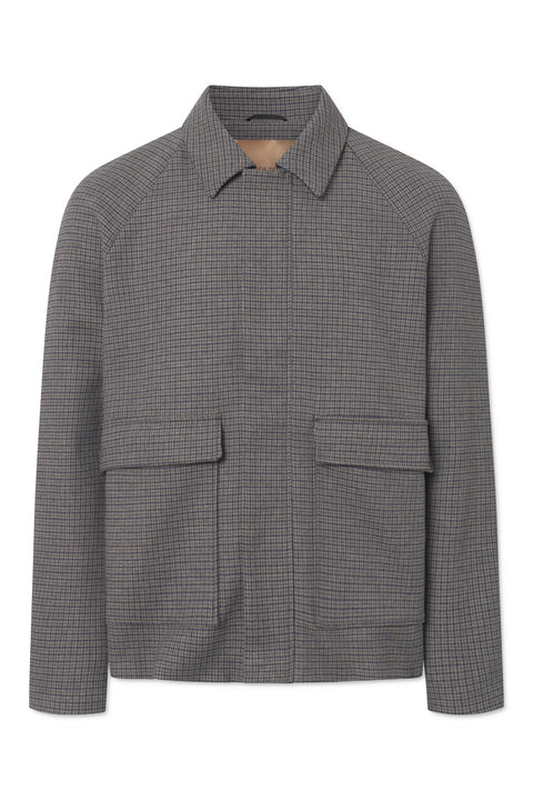 Rue de Tokyo CHRISTIAN FRIBURGI CHECK JACKETS NAVY/GREY CHECK