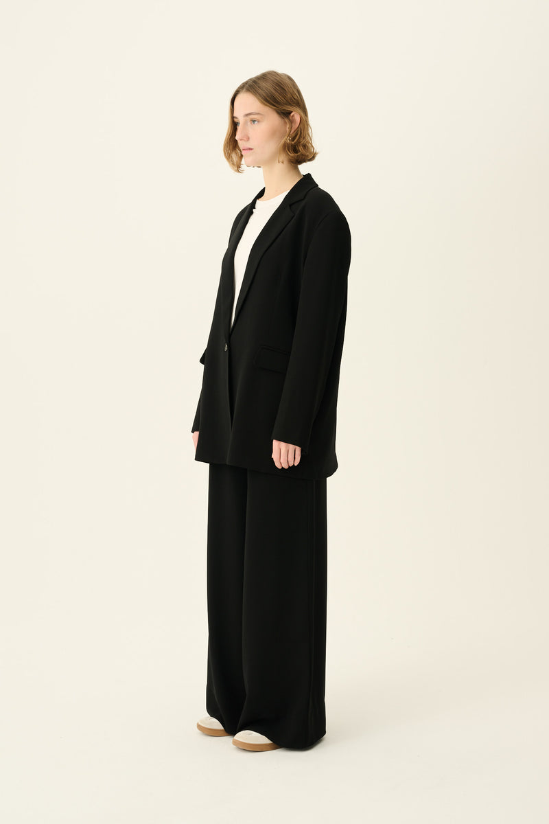 Rue de Tokyo CICA RECYCLED HEAVY CREPE JACKETS BLACK