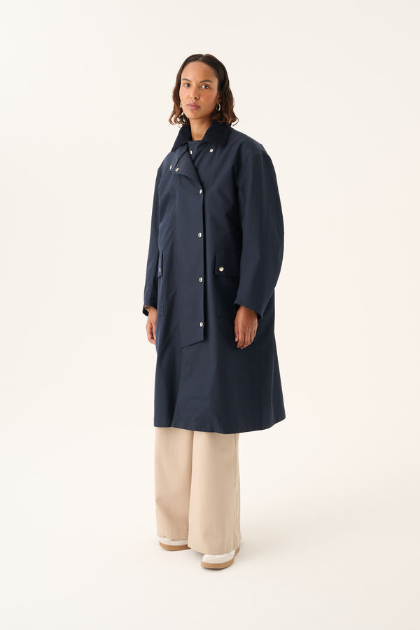 Rue de Tokyo CIMMA HEAVY TRENCH Jackets NAVY