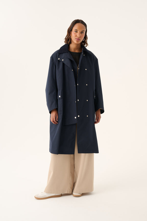Rue de Tokyo CIMMA HEAVY TRENCH Jackets NAVY