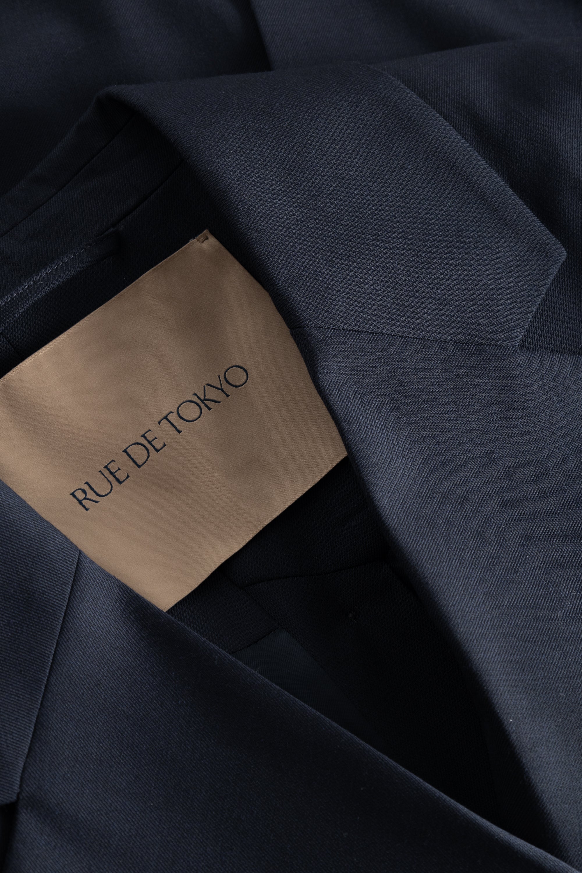 Rue de Tokyo CLAIRE SOLID WOOL JACKETS NAVY