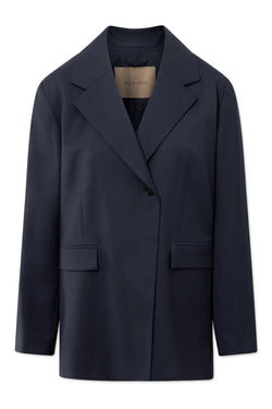 Rue de Tokyo CLAIRE SOLID WOOL JACKETS NAVY