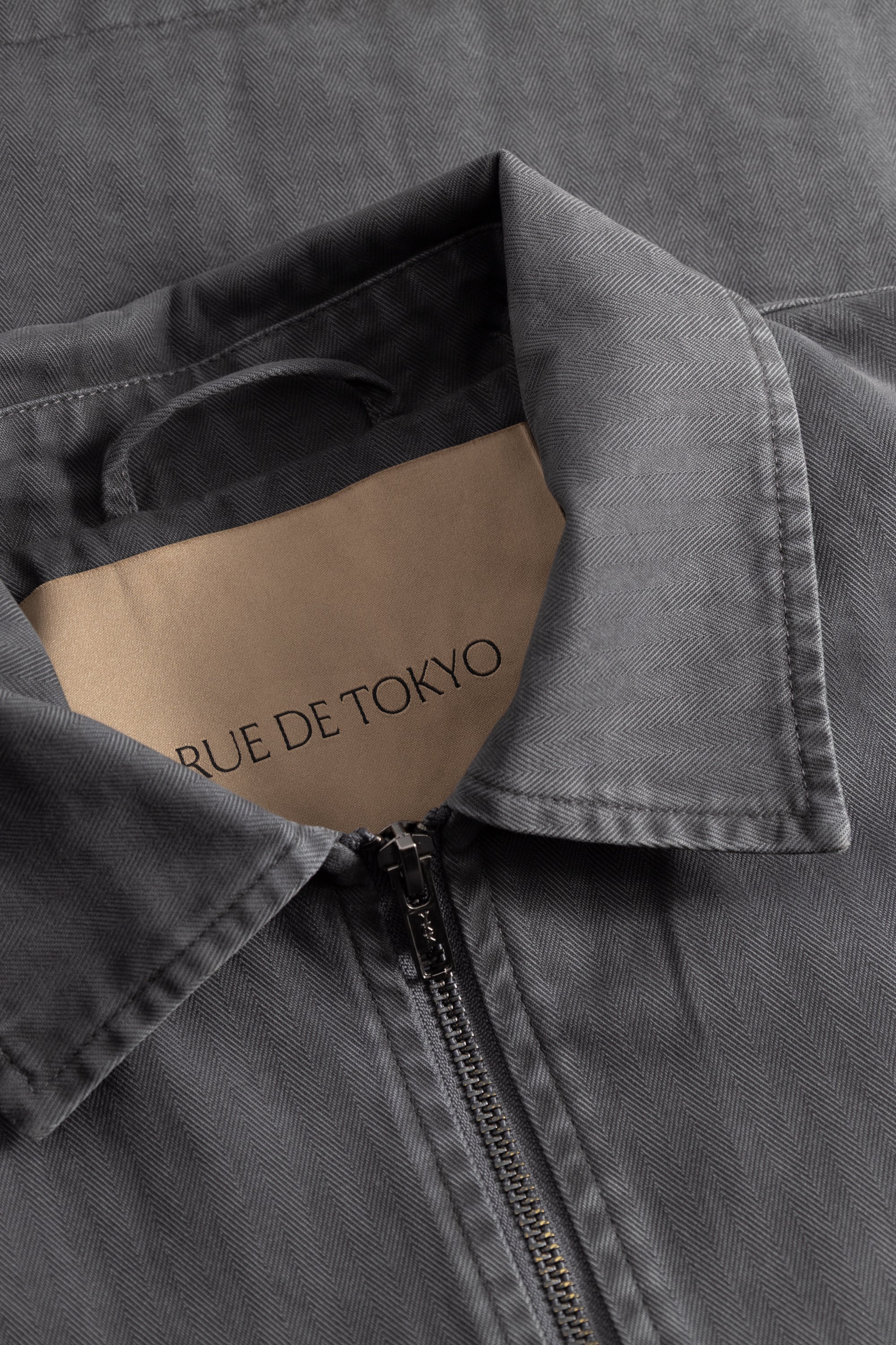 Rue de Tokyo CLAUS WASHED HERRINGBONE Jackets GREY HERRINGBONE