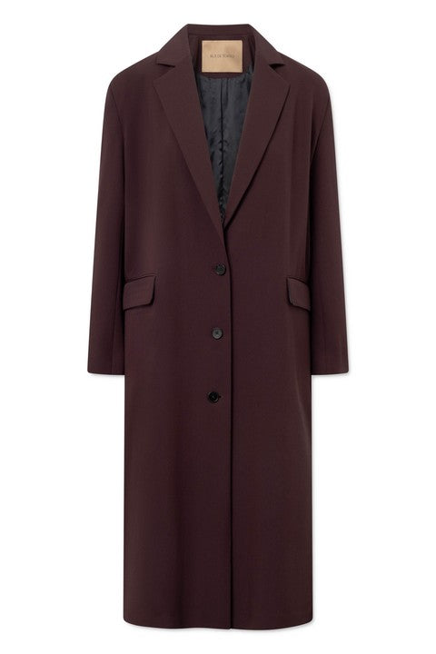 Rue de Tokyo COLLY SOLID TAILORING Coats AUBERGINE