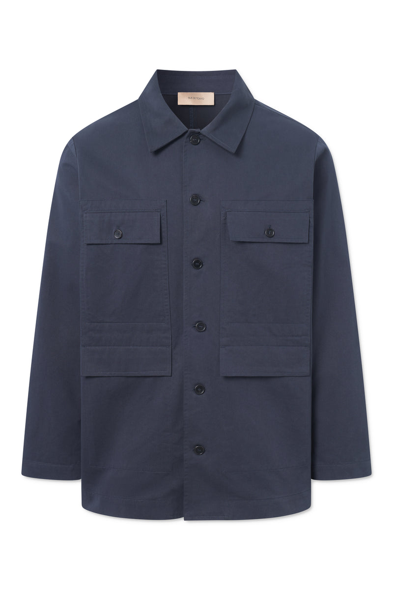 Rue de Tokyo COLTON SOFT COTTON TENCEL JACKETS BOAT BLUE