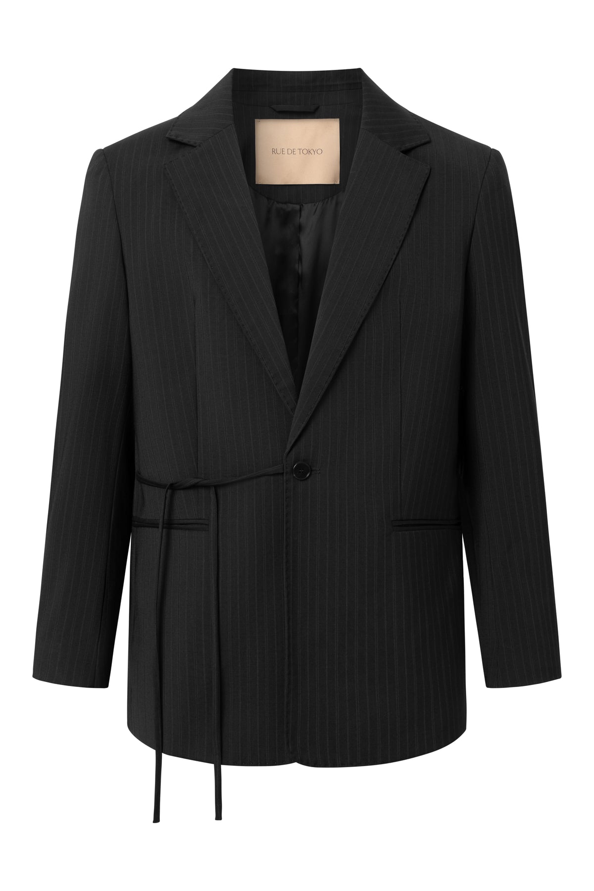 Rue de Tokyo CONRAD 4528 Jackets BLACK/BLUE STRIPE