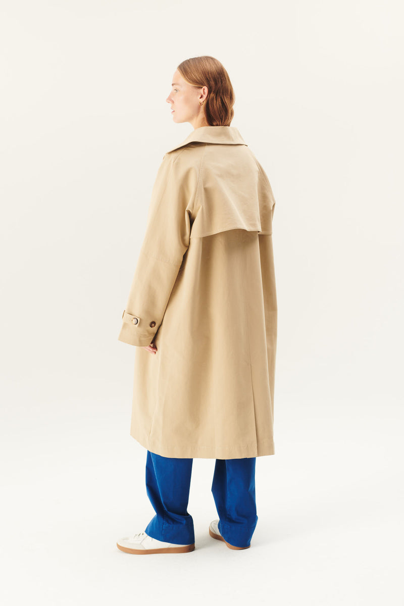 Rue de Tokyo CORA HEAVY TRENCH JACKETS SAND