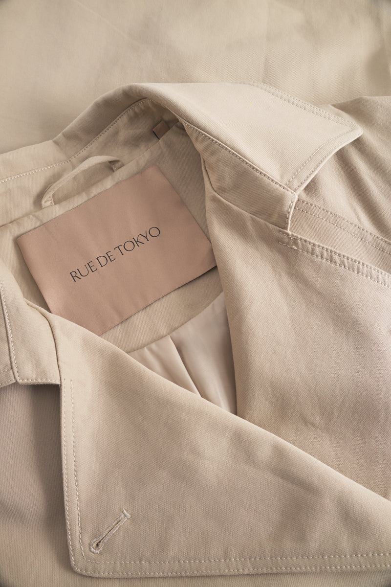 Rue de Tokyo CORA HEAVY TRENCH JACKETS SAND