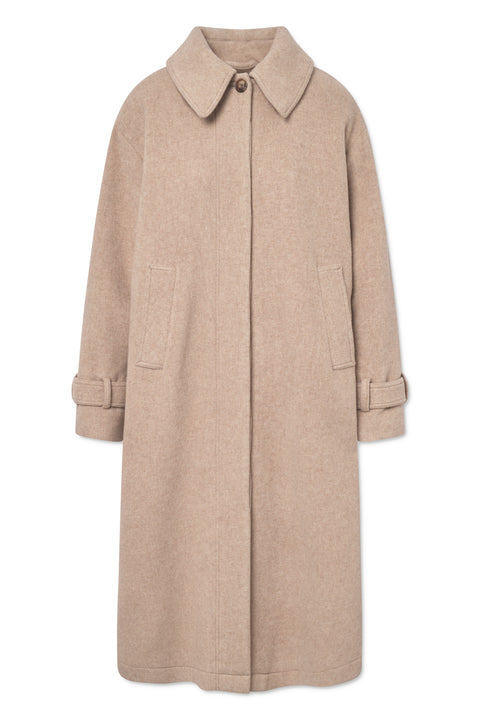 Rue de Tokyo CORELIE HEAVY WOOL COATS BEIGE MELANGE