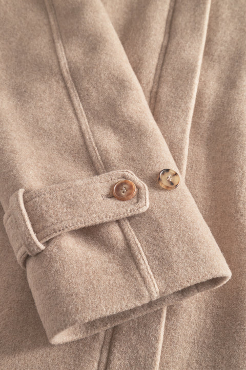 Rue de Tokyo CORELIE HEAVY WOOL COATS BEIGE MELANGE