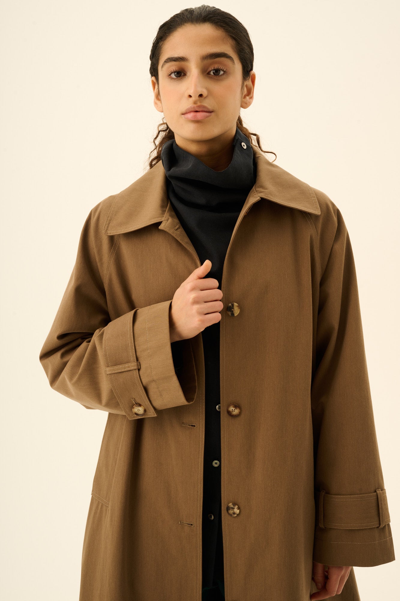 Rue de Tokyo CORY TRENCH Coats DARK BROWN