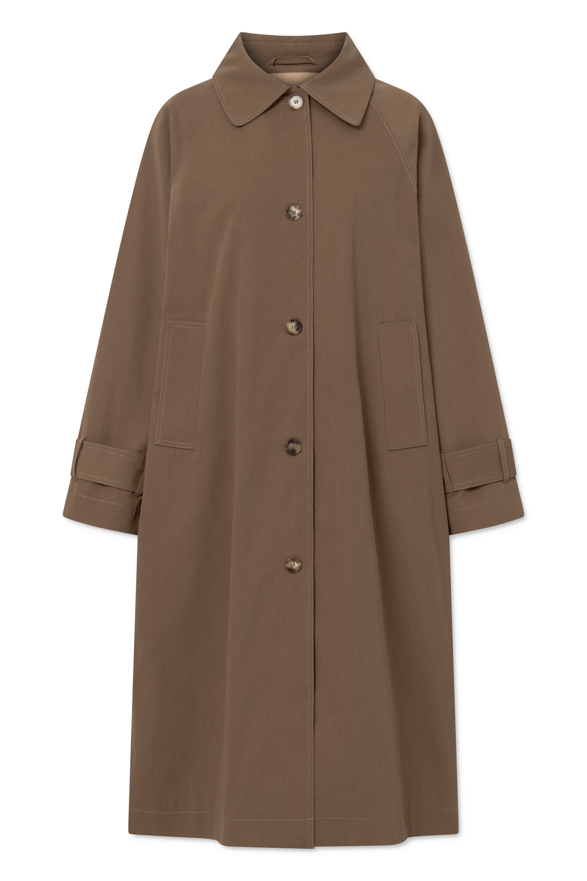 Rue de Tokyo CORY TRENCH Coats DARK BROWN
