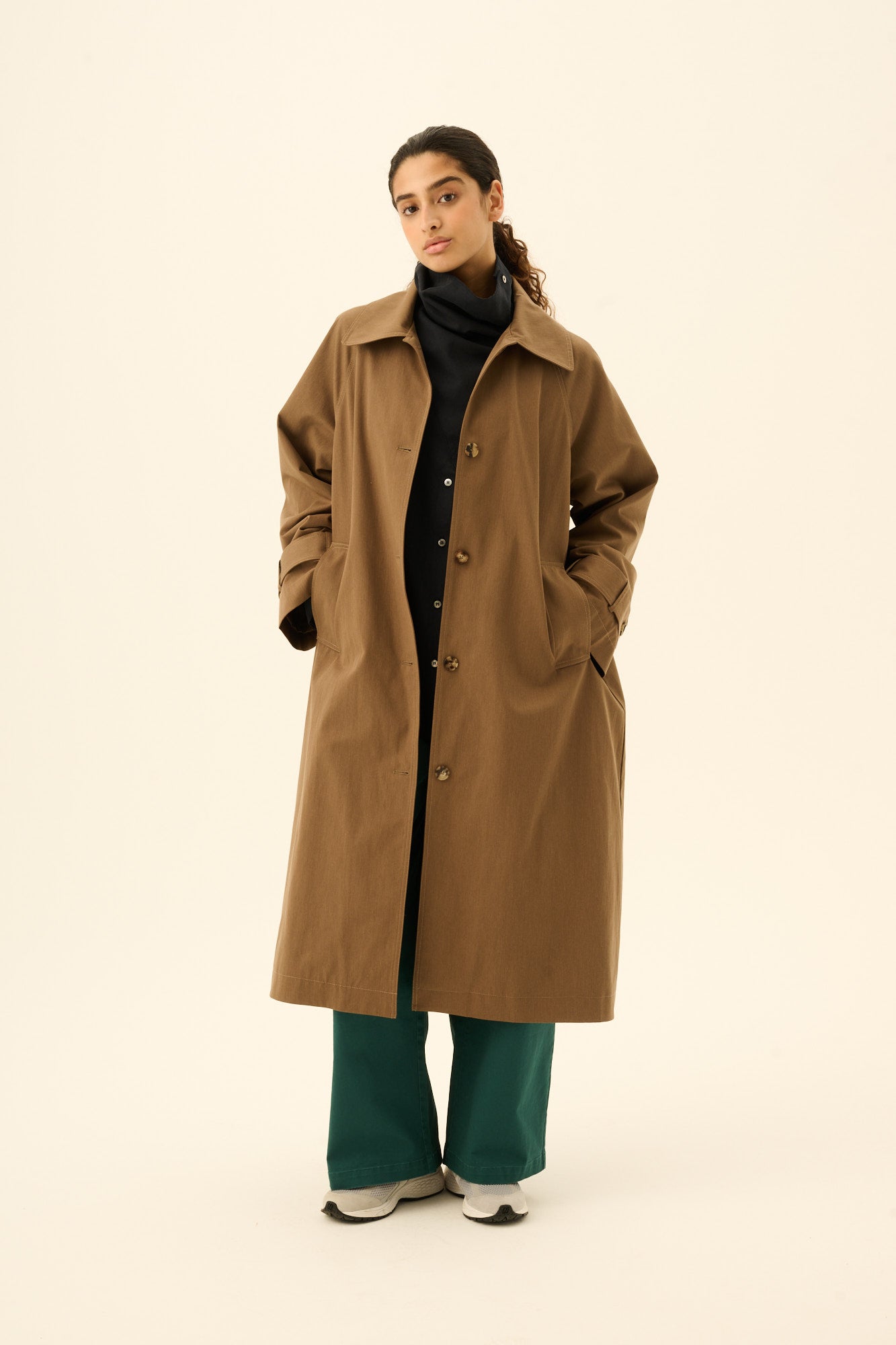 Rue de Tokyo CORY TRENCH Coats DARK BROWN