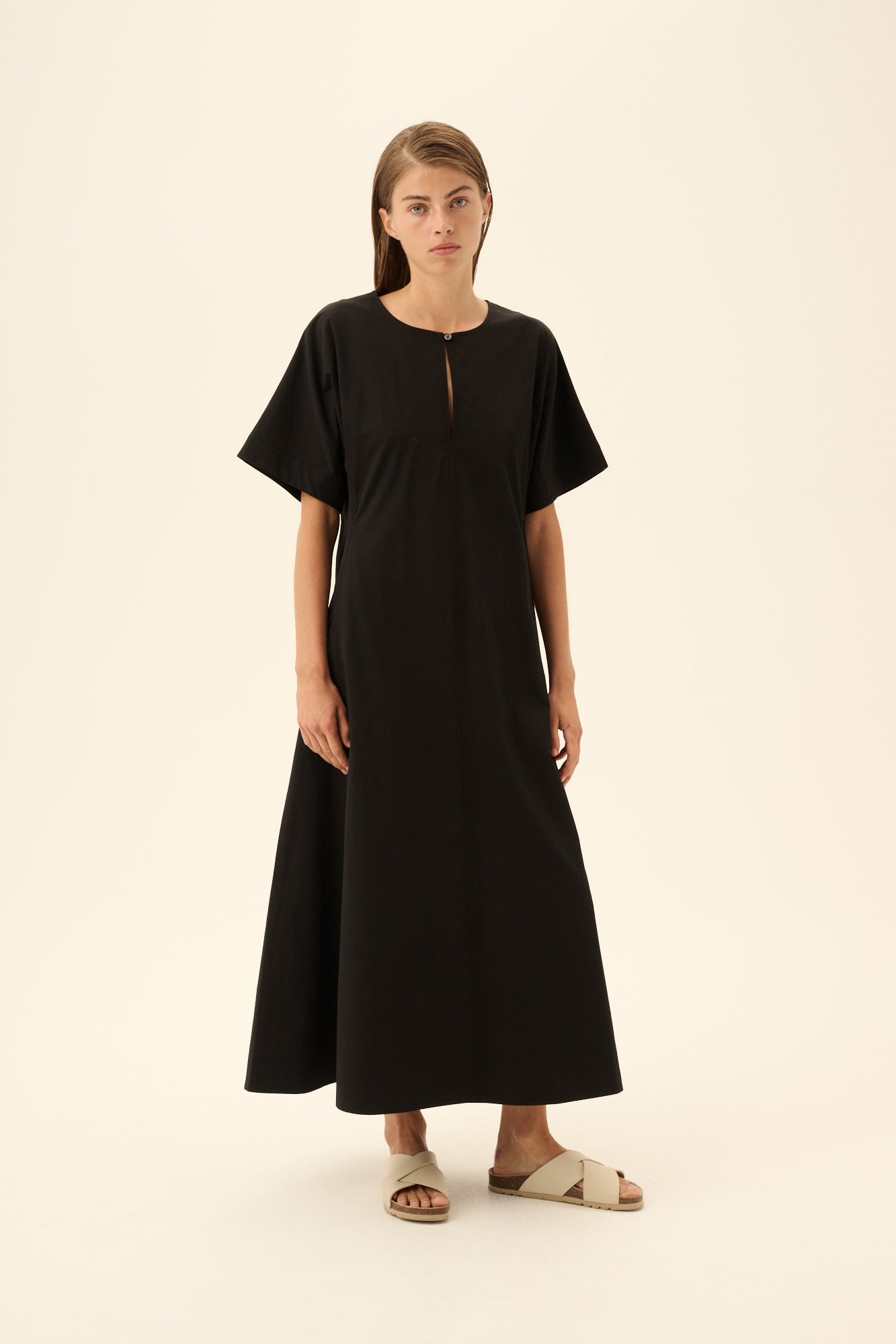Rue de Tokyo DAFNE MODAL POPLIN Dresses BLACK