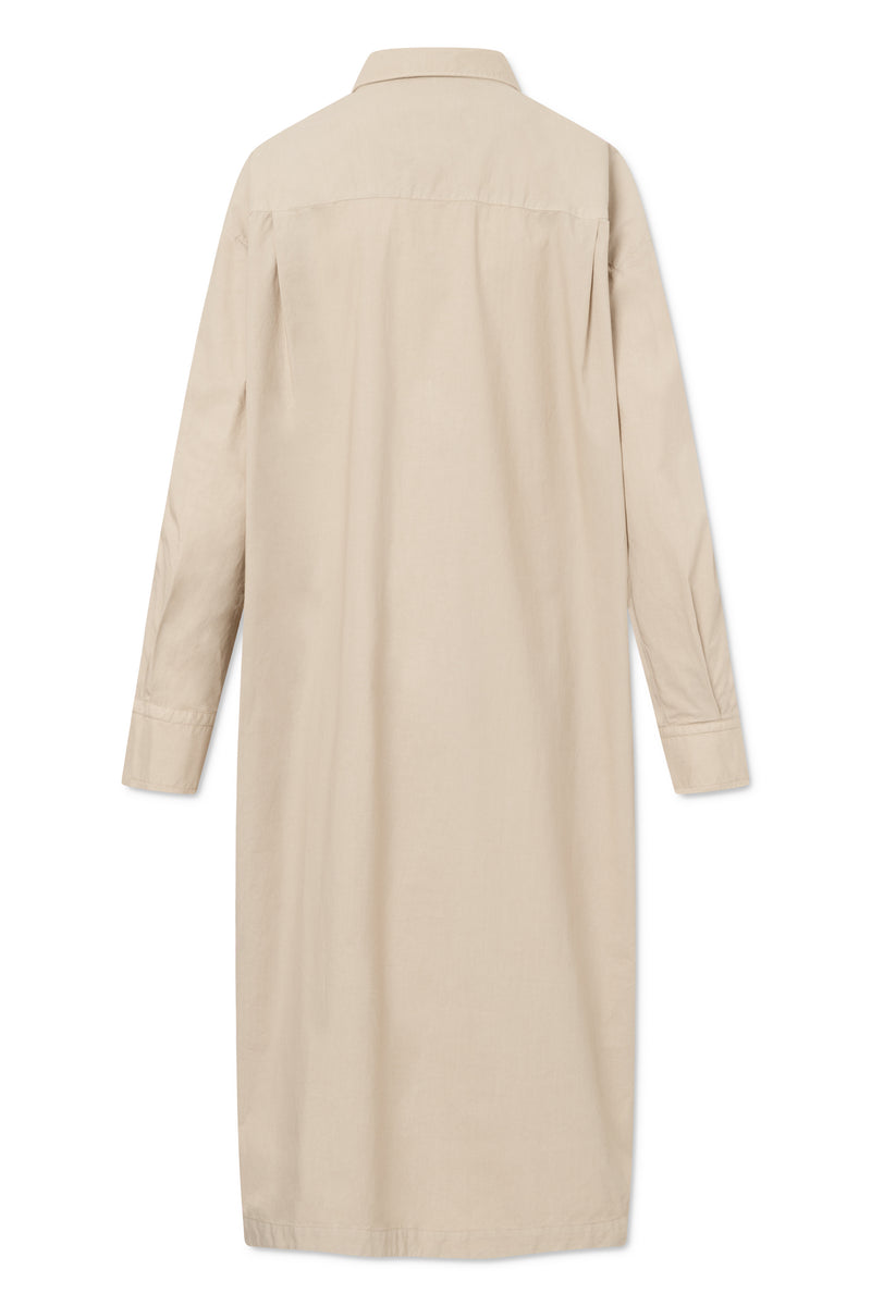 Rue de Tokyo DAGNY GARMENT DYED POPLIN DRESSES BEIGE