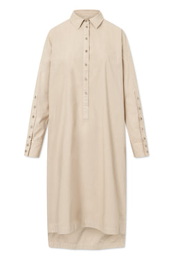 Rue de Tokyo DAGNY GARMENT DYED POPLIN DRESSES BEIGE