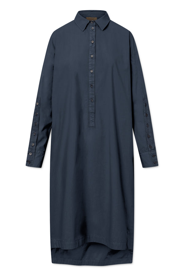 Rue de Tokyo DAGNY GARMENT DYED POPLIN DRESSES DARK NAVY