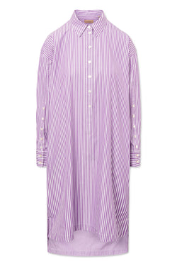 Rue de Tokyo DAGNY MAYFAIR STRIPE DRESSES PURPLE STRIPE