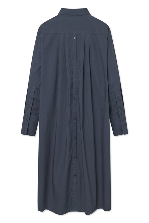 Rue de Tokyo DAKIKO GARMENT DYED POPLIN DRESSES DARK NAVY