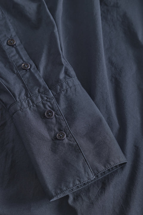 Rue de Tokyo DAKIKO GARMENT DYED POPLIN DRESSES DARK NAVY