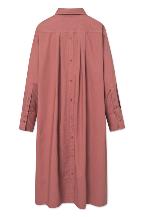 Rue de Tokyo DAKIKO GARMENT DYED POPLIN DRESSES WITHERED ROSE