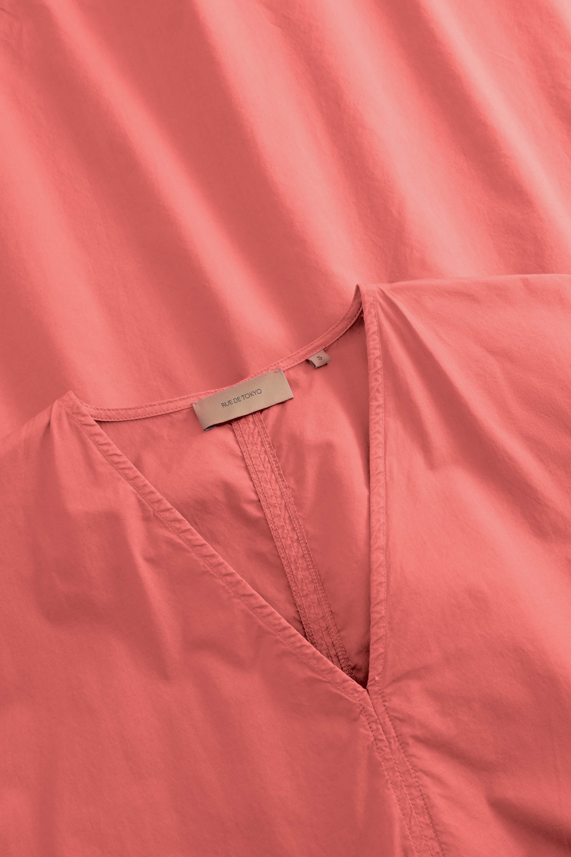 Rue de Tokyo DALILA GMTD POPLIN Dresses CORAL RED