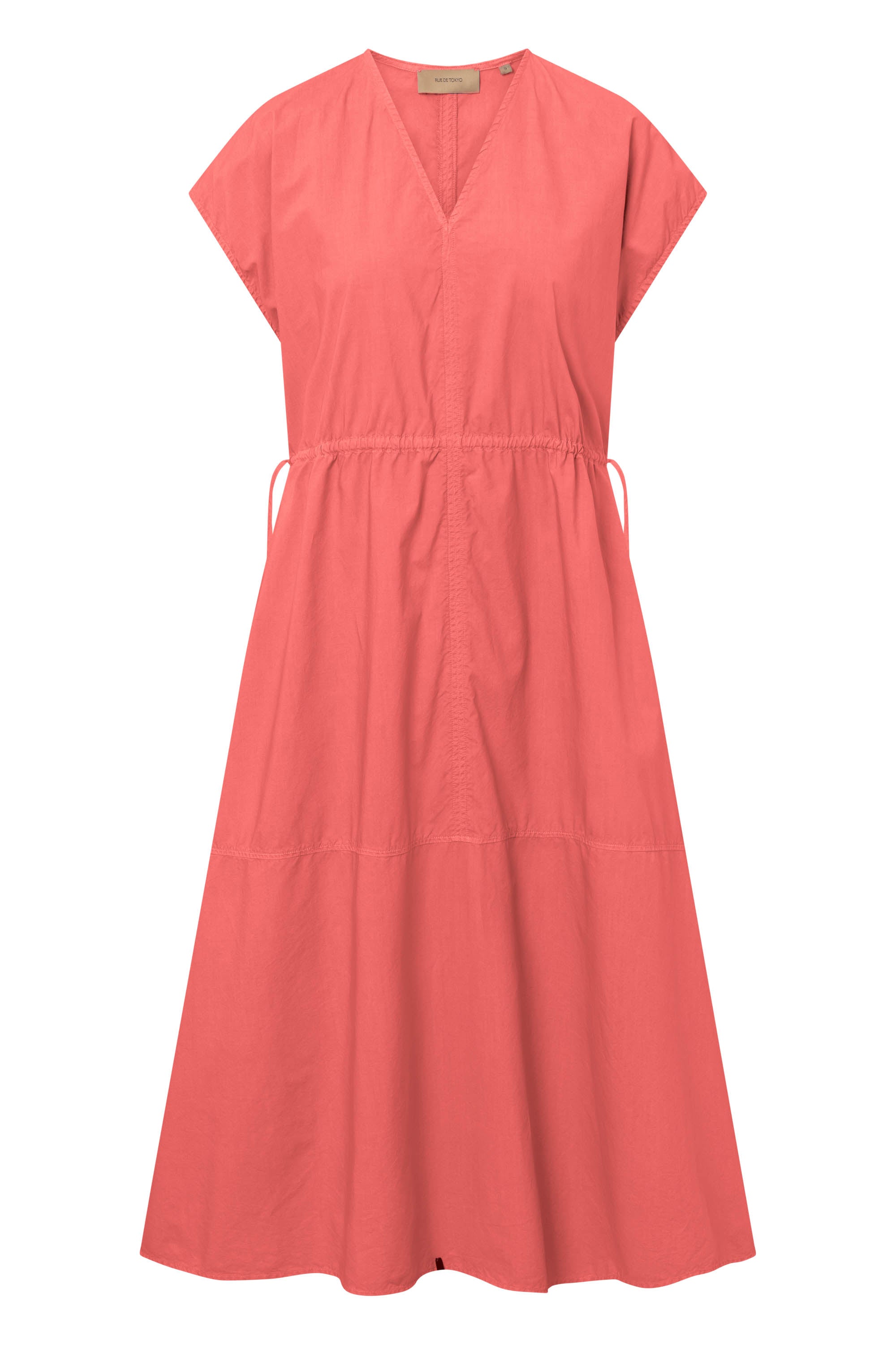 Rue de Tokyo DALILA GMTD POPLIN Dresses CORAL RED