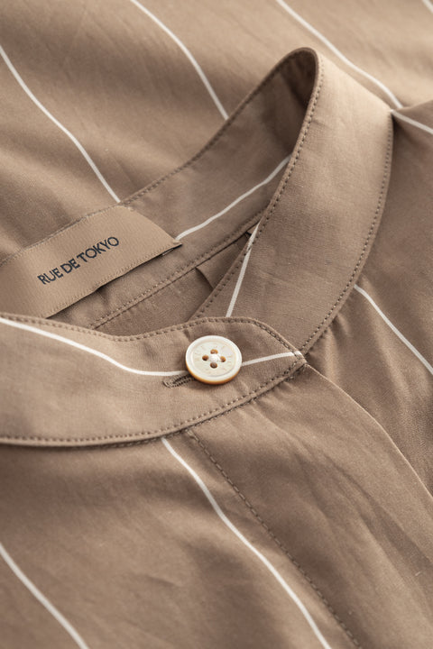 Rue de Tokyo DALINA DRESS BROWN STRIPE DRESSES BROWN STRIPE