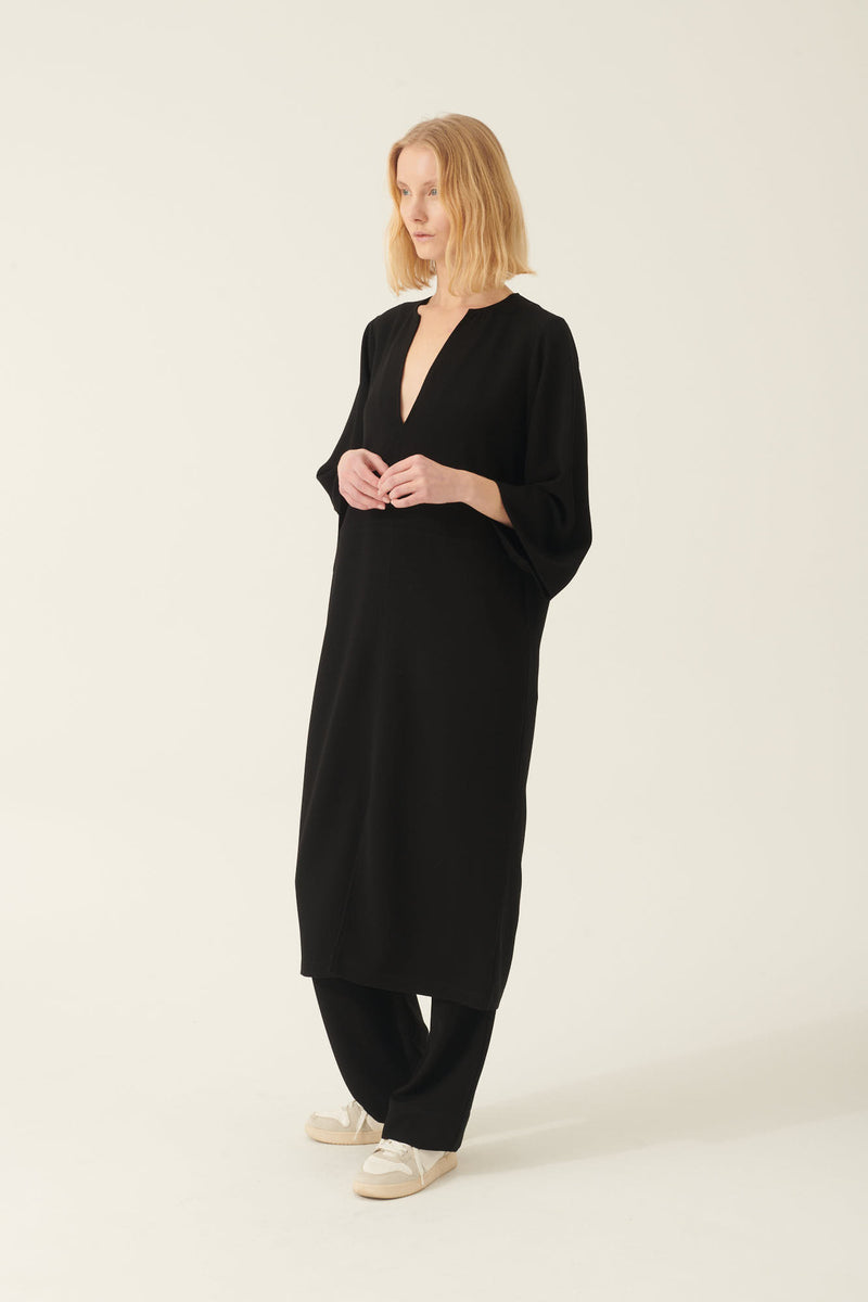 Rue de Tokyo DANUTAS HEAVY CREPE DRESSES BLACK