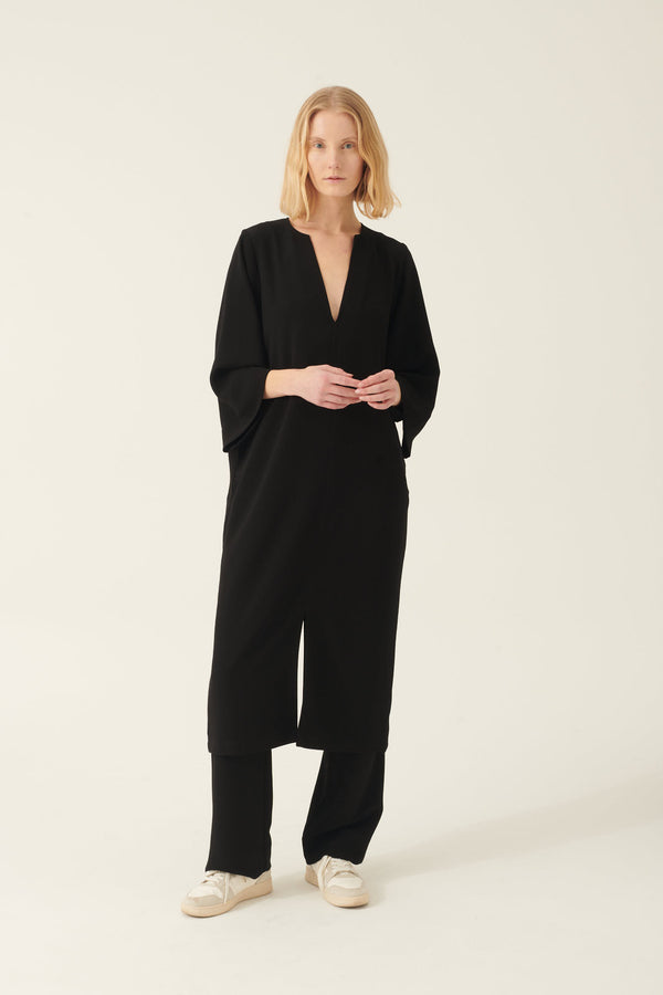 Rue de Tokyo DANUTAS HEAVY CREPE DRESSES BLACK