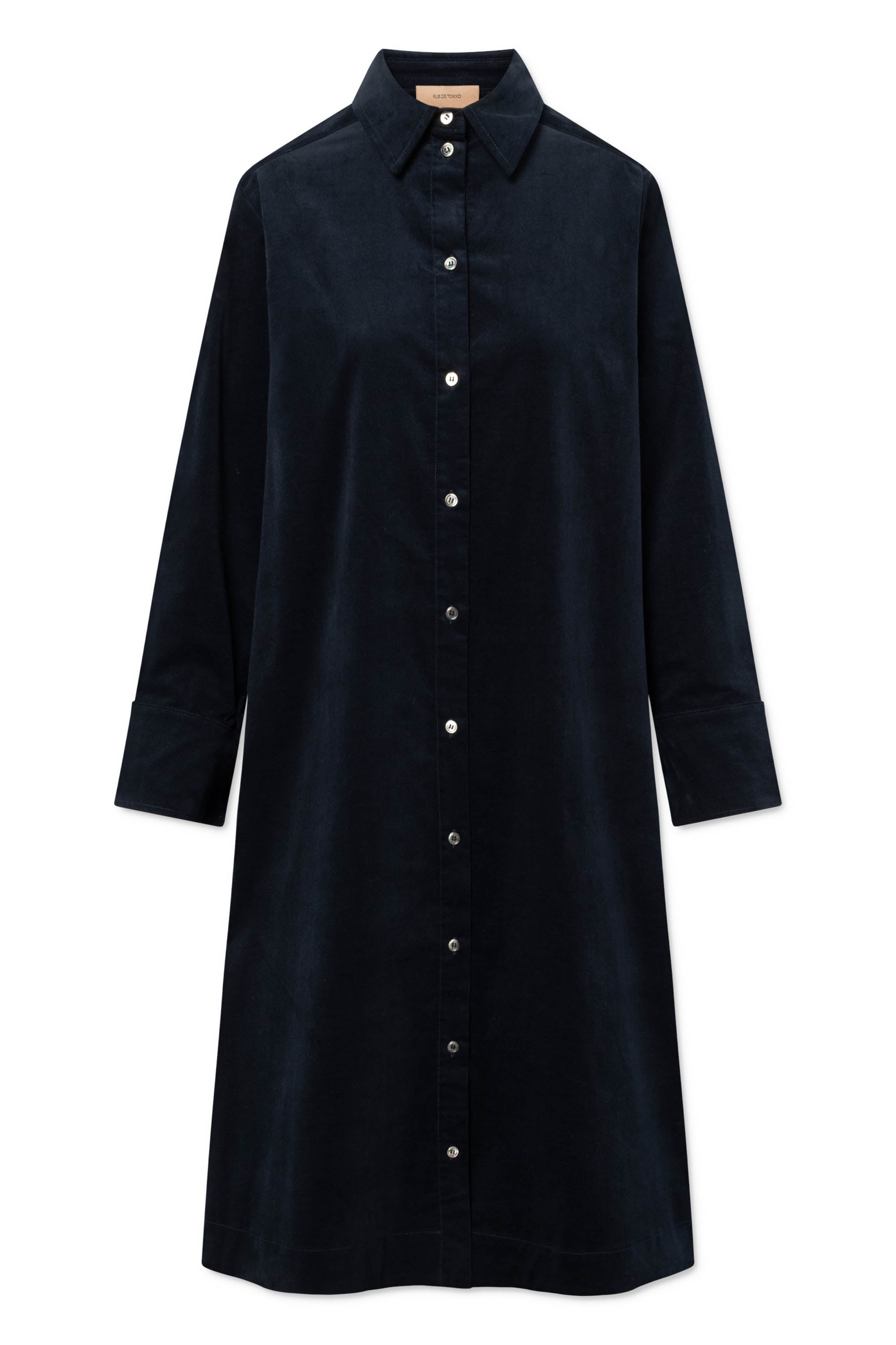 Rue de Tokyo DARIAN ORGANIC BABY CORDUROY Dresses MIDNIGHT NAVY