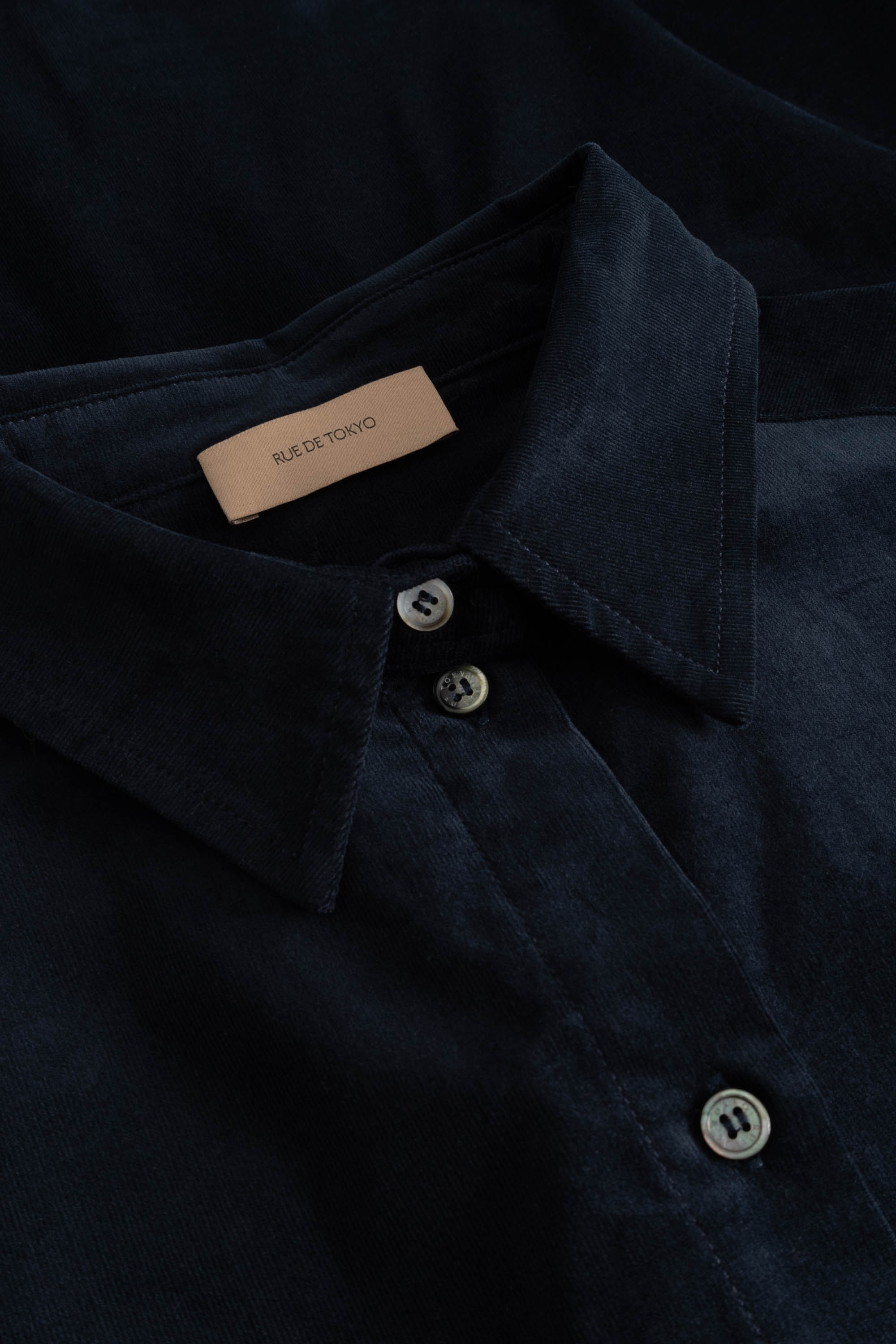 Rue de Tokyo DARIAN ORGANIC BABY CORDUROY Dresses MIDNIGHT NAVY