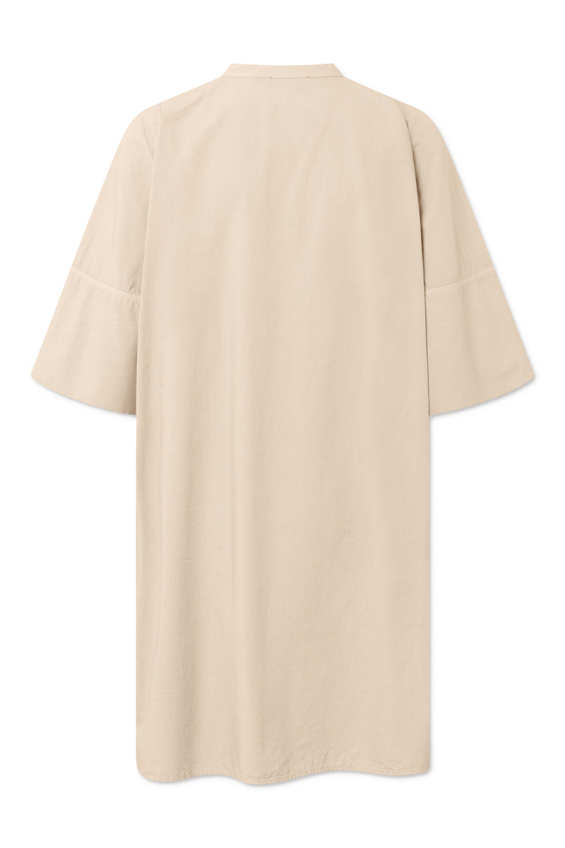 Rue de Tokyo DARLA GARMENT DYED POPLIN DRESSES BEIGE