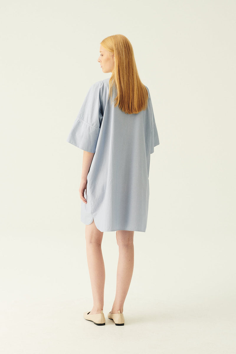 Rue de Tokyo DARLA GARMENT DYED POPLIN DRESSES SKYWAY