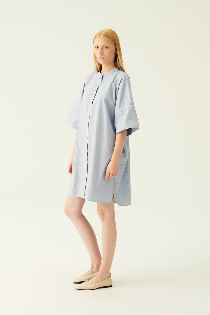 Rue de Tokyo DARLA GARMENT DYED POPLIN DRESSES SKYWAY