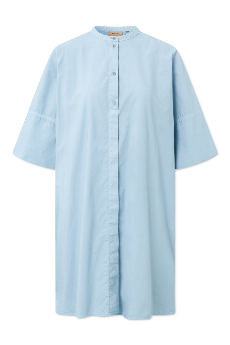 Rue de Tokyo DARLA GARMENT DYED POPLIN DRESSES SKYWAY