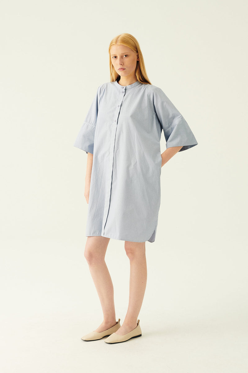 Rue de Tokyo DARLA GARMENT DYED POPLIN DRESSES SKYWAY