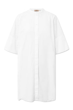 Rue de Tokyo DARLA GARMENT DYED POPLIN DRESSES WHITE