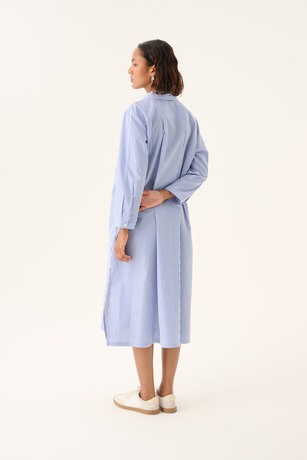 Rue de Tokyo DEESA COTTON STRIPE Dresses BLUE WHITE STRIPE