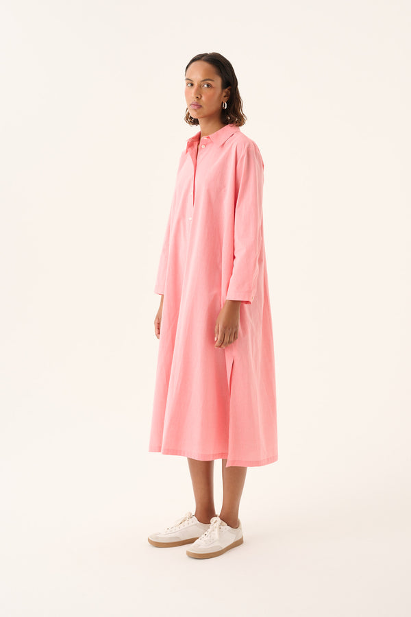 Rue de Tokyo DEESA WASHED COTTON STRIPE Dresses RED WHITE STRIPE