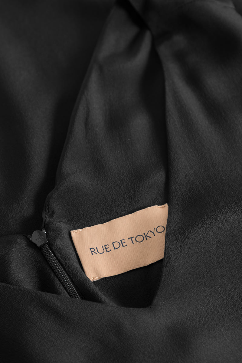 Rue de Tokyo DEFNE SILK DRESS BLACK DRESSES BLACK