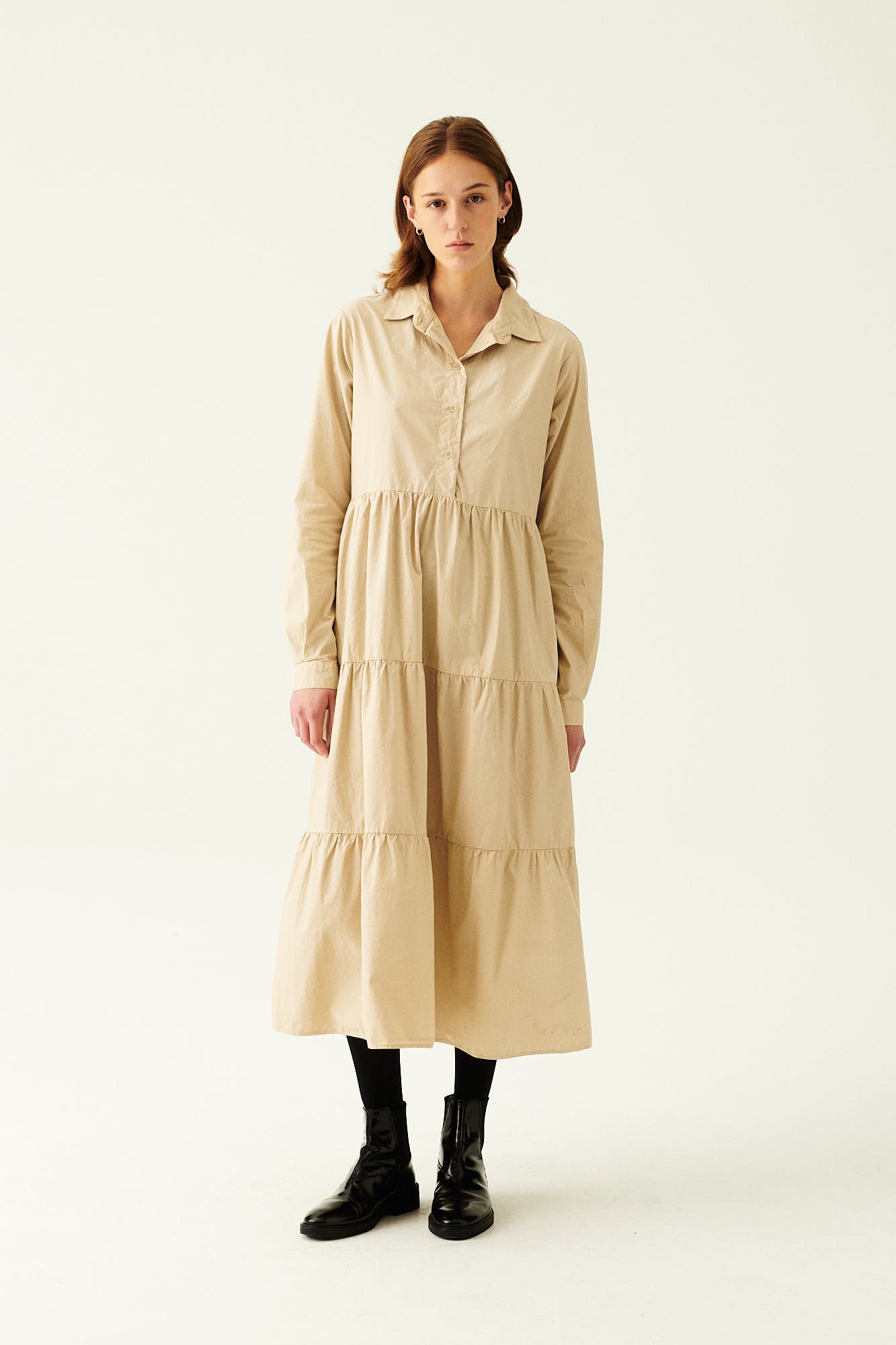 Rue de Tokyo DELL DRESS BEIGE DRESSES BEIGE