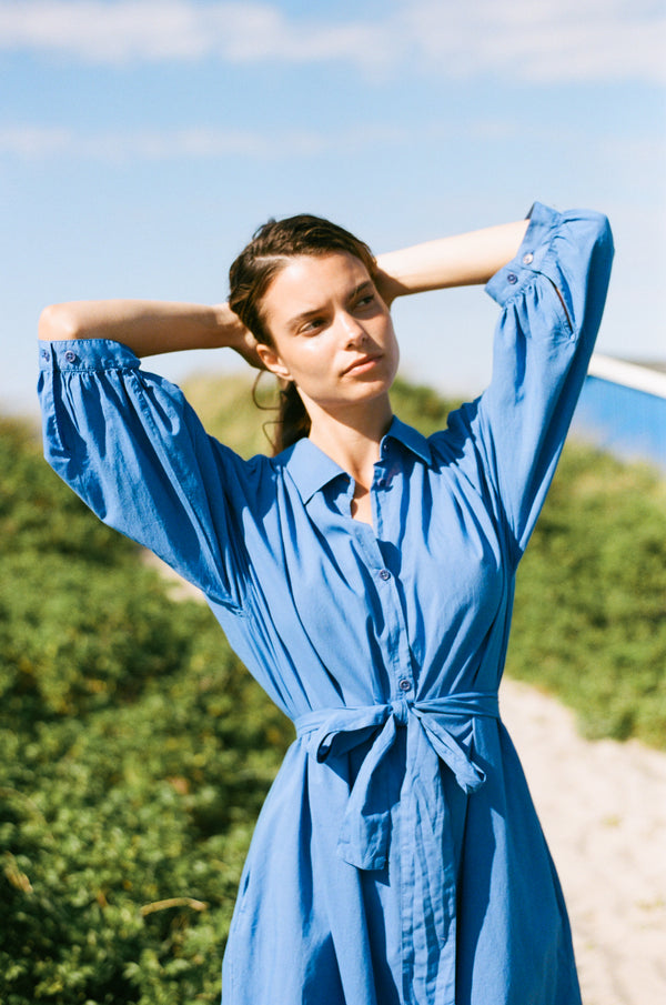 Rue de Tokyo DENALI GMTD VOILE Dresses BEAUCOUP BLUE