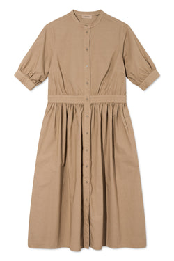 Rue de Tokyo DENNI DRESS TOBACCO BROWN DRESSES TOBACCO BROWN