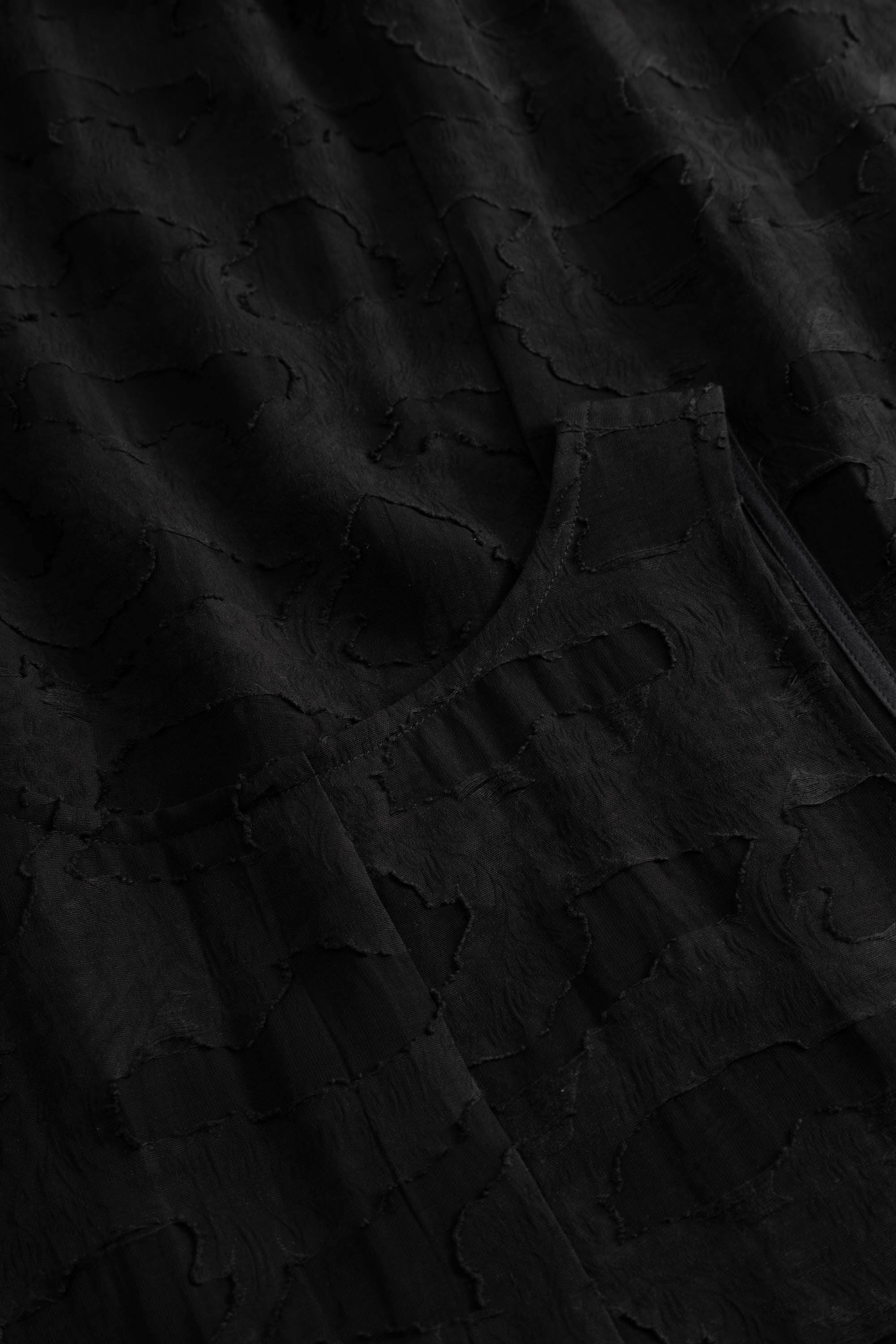 Rue de Tokyo DEOMIRA VISCOSE LINEN Dresses BLACK